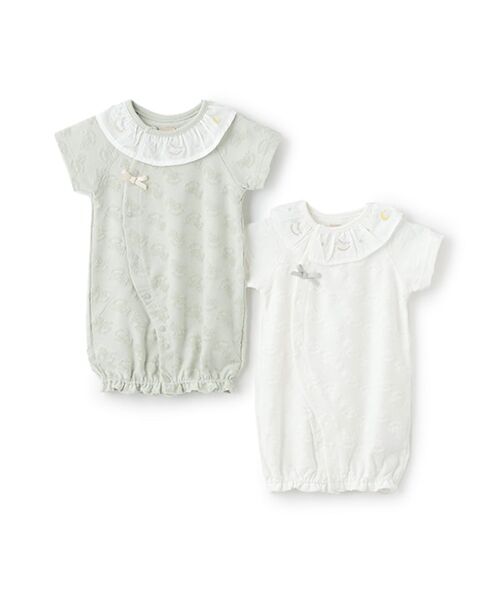 petit main / プティマイン ロンパース | 【弱酸性】襟刺繍2WAYオール | 詳細8