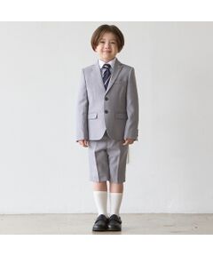 petit main / プティマイン ベビー・キッズウエア | グレーJK＋ショートパンツセット