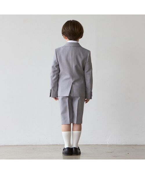 petit main / プティマイン ベビー・キッズウエア | グレーJK+ショートパンツセット | 詳細2