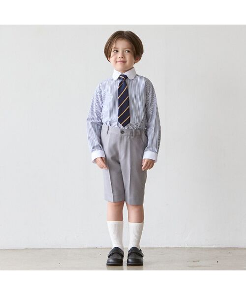 petit main / プティマイン ベビー・キッズウエア | グレーJK+ショートパンツセット | 詳細6