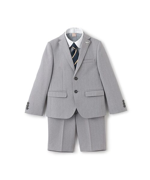 petit main / プティマイン ベビー・キッズウエア | グレーJK+ショートパンツセット | 詳細9