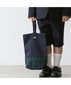 petit main / プティマイン トートバッグ | 切替刺繍シューズバッグ