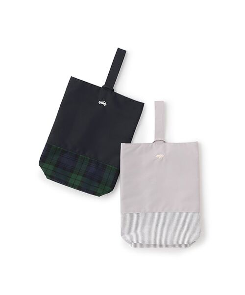 petit main / プティマイン トートバッグ | 切替刺繍シューズバッグ | 詳細9