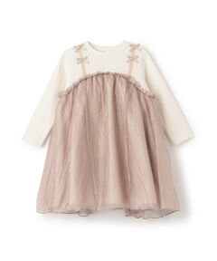 petit main / プティマイン ベビー・キッズウエア | オーガンジードッキングワンピース