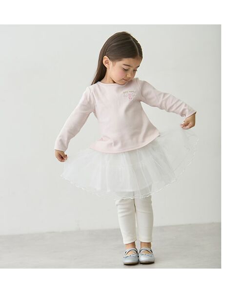 petit main / プティマイン ミニ・ひざ丈スカート | レギンス付きチュールスカート | 詳細1