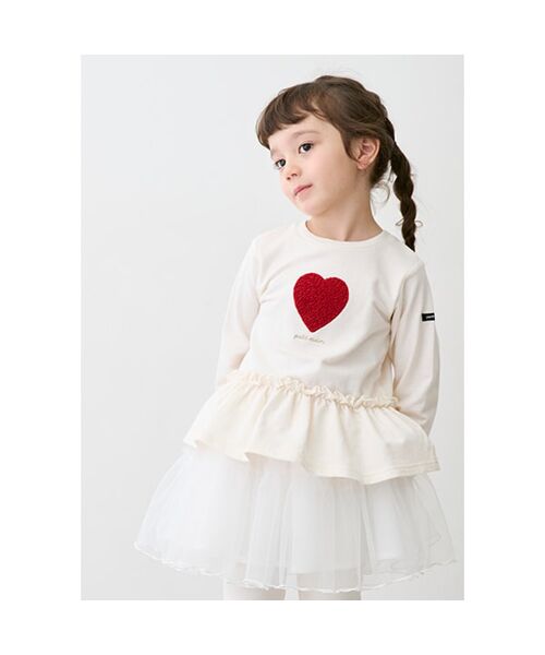 petit main / プティマイン ミニ・ひざ丈スカート | レギンス付きチュールスカート | 詳細5