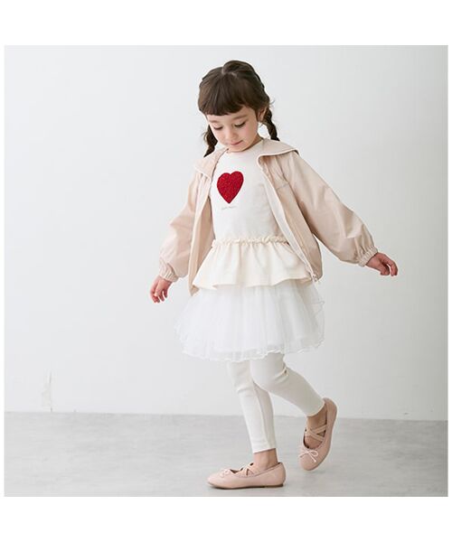 petit main / プティマイン ミニ・ひざ丈スカート | レギンス付きチュールスカート | 詳細6