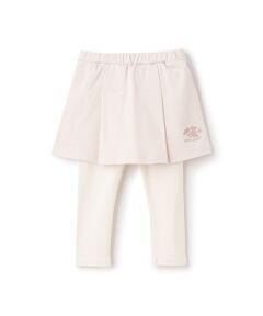 petit main / プティマイン ミニ・ひざ丈スカート | 【リンク】花刺繍レギ付きスカート