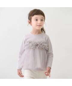 petit main / プティマイン ベビー・キッズウエア | 【リンク】チュールビスチェドッキング長T