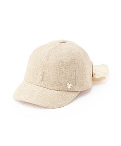 petit main / プティマイン キャップ | 日除けリボン付きキャップ