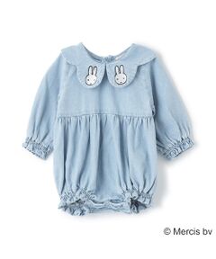 petit main / プティマイン ロンパース | 【Miffy】刺繍襟切替ロンパース