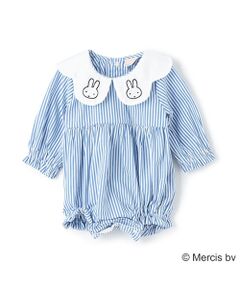 petit main / プティマイン ロンパース | 【Miffy】刺繍襟切替ロンパース