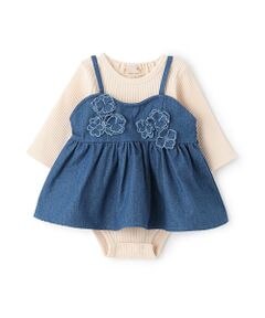 petit main / プティマイン ロンパース | 【リンク】花ビスチェロンパースセット