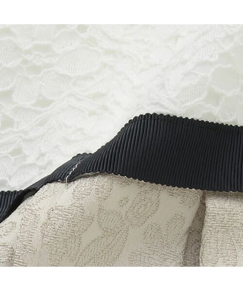 petit main / プティマイン ベビー・キッズウエア | ジャガードリボンOP＋襟付きJKセット | 詳細24