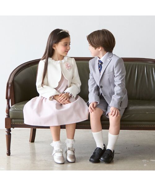 petit main / プティマイン ベビー・キッズウエア | 長袖OP＋スカラップジャケットセット | 詳細10