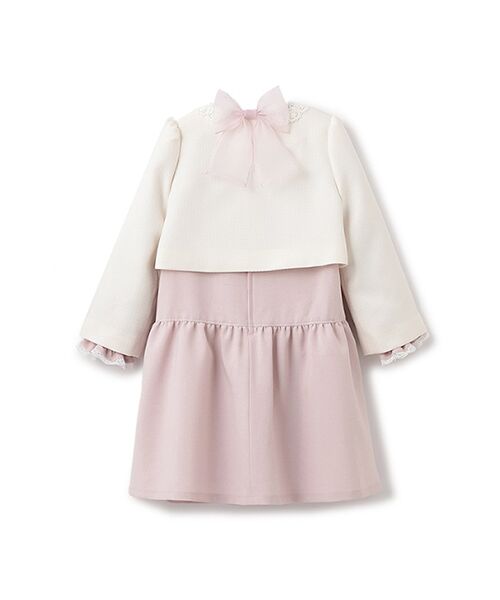 petit main / プティマイン ベビー・キッズウエア | 長袖OP＋スカラップジャケットセット | 詳細13