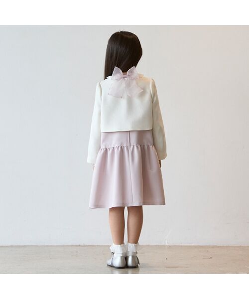 petit main / プティマイン ベビー・キッズウエア | 長袖OP＋スカラップジャケットセット | 詳細2