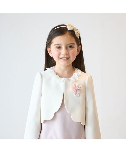 petit main / プティマイン ベビー・キッズウエア | 長袖OP＋スカラップジャケットセット | 詳細8