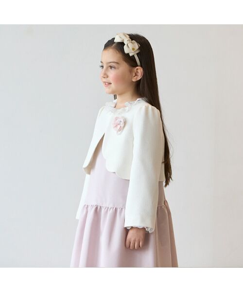 petit main / プティマイン ベビー・キッズウエア | 長袖OP＋スカラップジャケットセット | 詳細9