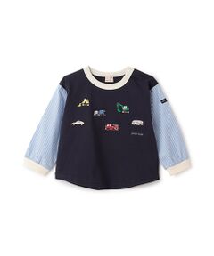petit main / プティマイン Tシャツ | 働く車袖布帛Tシャツ