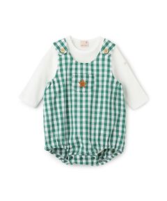 petit main / プティマイン サロペット・オールインワン | チェックサロペットセット