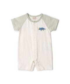 petit main / プティマイン ロンパース | ラグランカバーオール