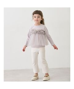 petit main / プティマイン その他パンツ | 【防汚加工/リンク】ストレッチフレアPT