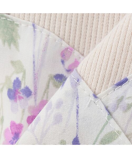 petit main / プティマイン Tシャツ | 【リンク】花柄ドッキング長T | 詳細10