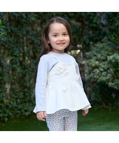 petit main / プティマイン Tシャツ | 【リンク】花ビスチェ長Tセット