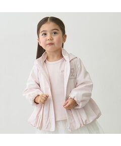 petit main / プティマイン ブルゾン | 【撥水】ペプラムウィンブレ