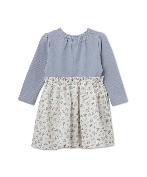 petit main / プティマイン ミニ丈・ひざ丈ワンピース | カット×布帛切り替えワンピース | 詳細1