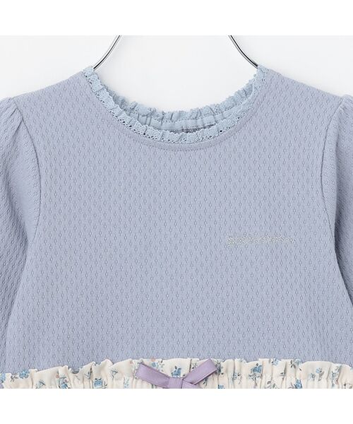 petit main / プティマイン ミニ丈・ひざ丈ワンピース | カット×布帛切り替えワンピース | 詳細2