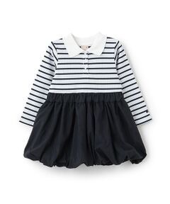 petit main / プティマイン ミニ丈・ひざ丈ワンピース | 【リンク】襟バルーンワンピース