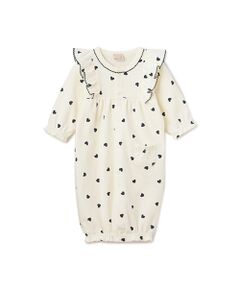 petit main / プティマイン ロンパース | 【オーガニック】肩フリル2WAYオール