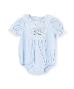 petit main / プティマイン ロンパース | 襟レースロンパース