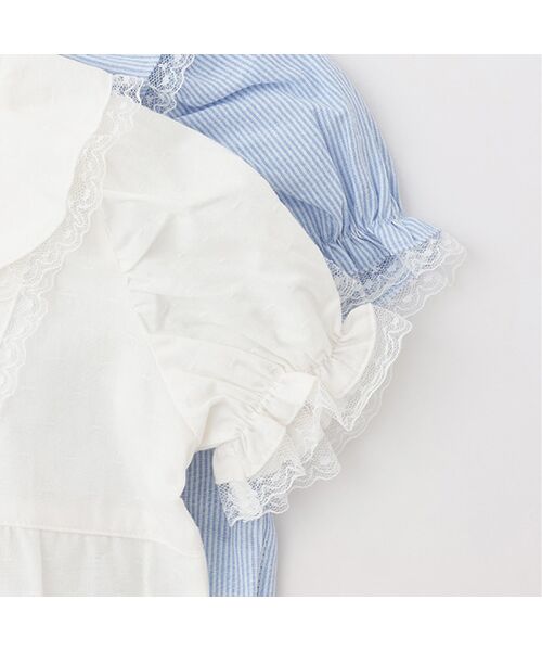 petit main / プティマイン ロンパース | 襟レースロンパース | 詳細4