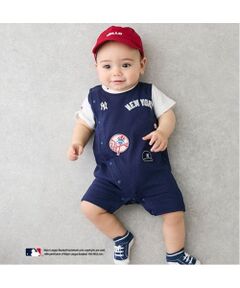 petit main / プティマイン ロンパース | 【MLB】ワッペンカバーオール