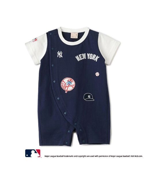 セール】 【MLB】ワッペンカバーオール （ロンパース）｜petit