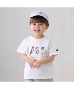 petit main / プティマイン Tシャツ | 【防汚加工】DOGグラフィック半袖Tシャツ