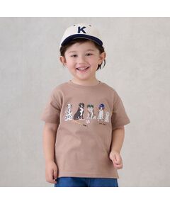 petit main / プティマイン Tシャツ | 【防汚加工】DOGグラフィック半袖Tシャツ