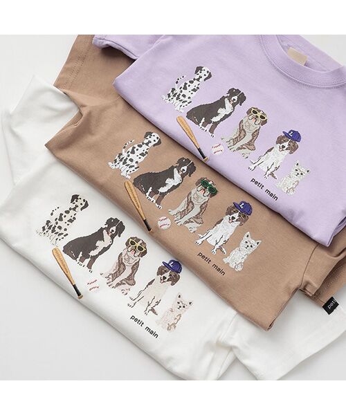 petit main / プティマイン Tシャツ | 【防汚加工】DOGグラフィック半袖Tシャツ | 詳細12