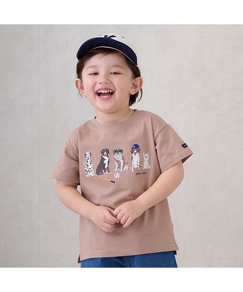 petit main / プティマイン Tシャツ | 【防汚加工】DOGグラフィック半袖Tシャツ | 詳細4