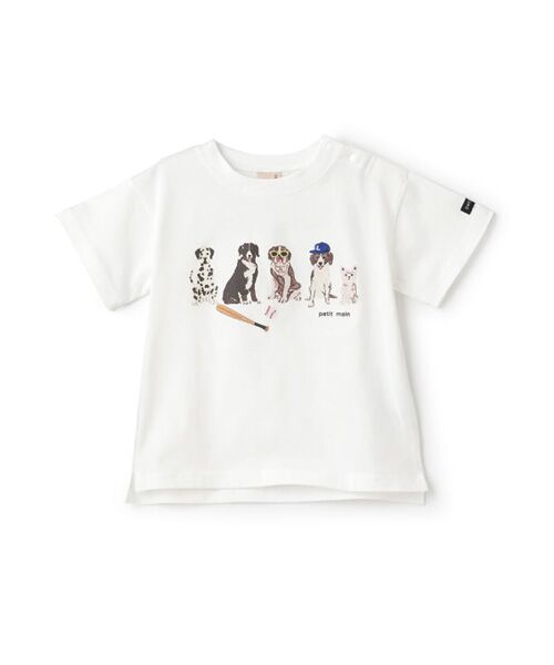 petit main / プティマイン Tシャツ | 【防汚加工】DOGグラフィック半袖Tシャツ | 詳細8