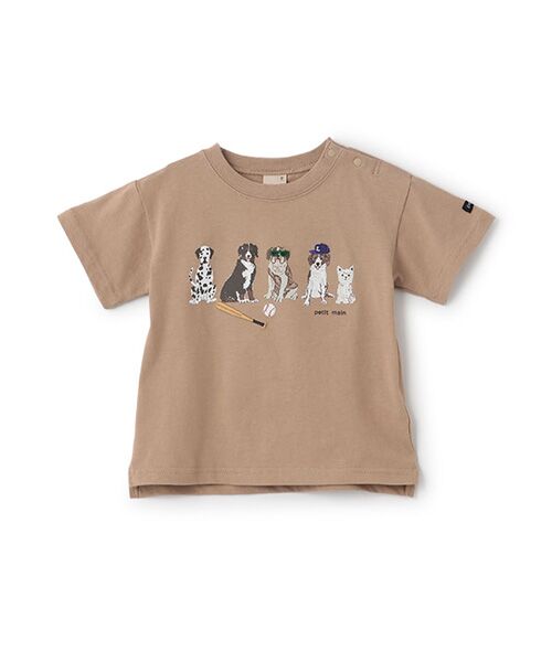 petit main / プティマイン Tシャツ | 【防汚加工】DOGグラフィック半袖Tシャツ | 詳細9