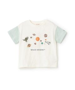 petit main / プティマイン Tシャツ | 【防汚加工】宇宙グラフィック半袖Tシャツ