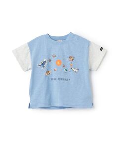 petit main / プティマイン Tシャツ | 【防汚加工】宇宙グラフィック半袖Tシャツ
