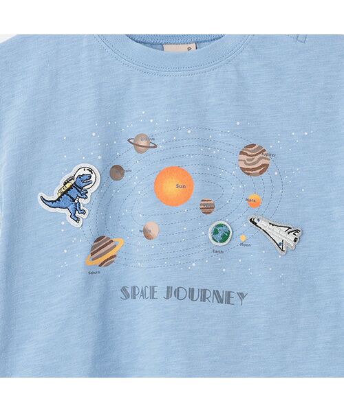 petit main / プティマイン Tシャツ | 【防汚加工】宇宙グラフィック半袖Tシャツ | 詳細3