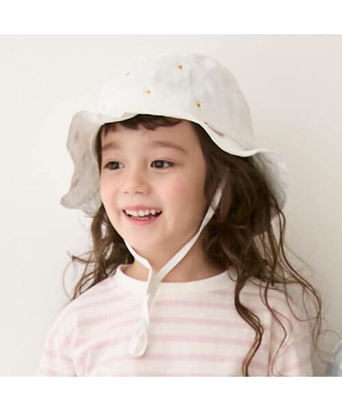 petit main / プティマイン ハット | 【遮熱】刺繍バケットハット | 詳細3