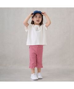 petit main / プティマイン その他パンツ | 【タフニー】7分丈フリルパンツ