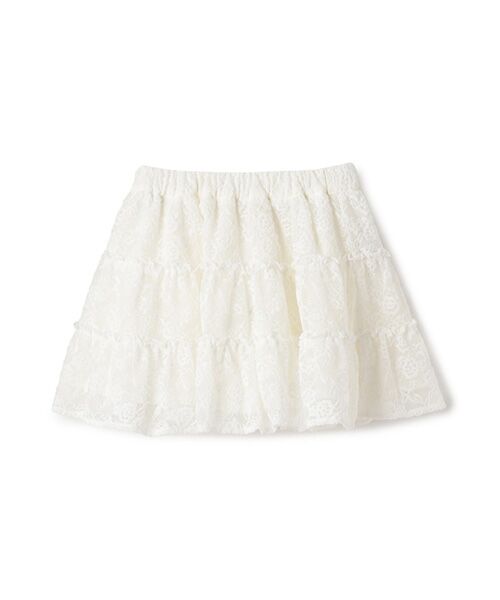 petit main / プティマイン ミニ・ひざ丈スカート | 【リンク】レーススカート | 詳細6